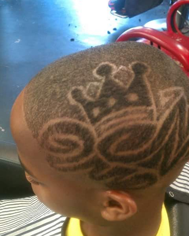 Detailed crown hair design