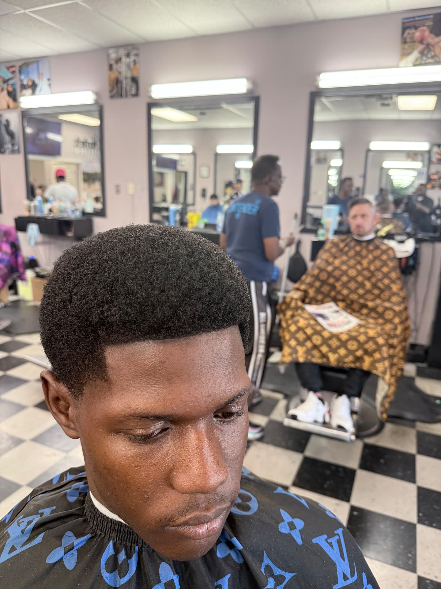 Fresh lineup inside the Montbello barbershop